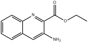 3-氨基喹啉-2-羧酸乙酯 结构式