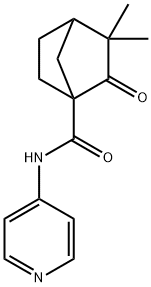 Bicyclo[2.2.1]heptane-1-carboxamide, 3,3-dimethyl-2-oxo-N-4-pyridinyl- (9CI) 结构式