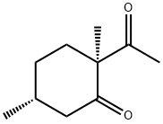 Cyclohexanone, 2-acetyl-2,5-dimethyl-, (2S,5R)- (9CI) 结构式