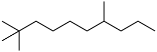 2,2,7-Trimethyldecane 结构式
