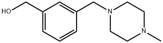 3-[(4-甲基哌嗪-1-基)甲基]苯基}甲醇 结构式