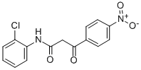 2′-氯-2-(4-硝基苯甲酰基)乙酰苯胺 结构式