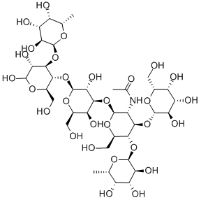 乳糖-N-二氟六糖II 结构式