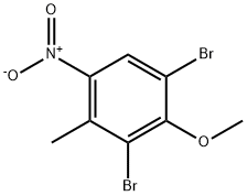 2,6-二溴-3-甲基-4-硝基苯甲醚 结构式