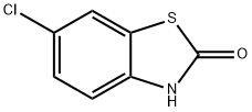 6-氯-2(3H)-苯并噻唑酮 结构式