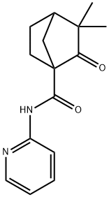 Bicyclo[2.2.1]heptane-1-carboxamide, 3,3-dimethyl-2-oxo-N-2-pyridinyl- (9CI) 结构式