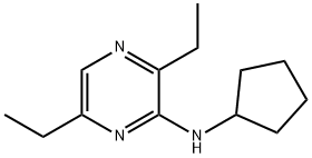 Pyrazinamine, N-cyclopentyl-3,6-diethyl- (9CI) 结构式