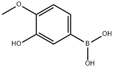 3-羟基-4-甲氧基苯硼酸 结构式