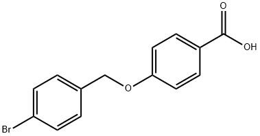 4-(4-溴苄基)氧基苯甲酸 结构式