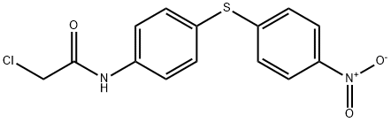 乙酰胺,2-氯-N-(4-((4-硝基苯基)硫代)苯基)- 结构式