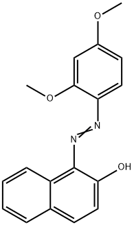 1-[(2,4-dimethoxyphenyl)azo]-2-naphthol 结构式