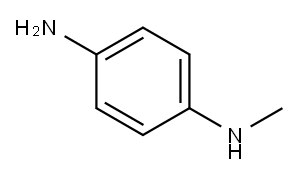 N-甲基对苯二胺 结构式