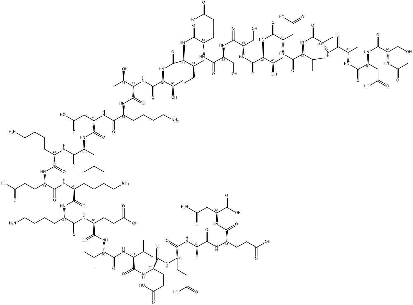 醋酸胸腺α1 结构式