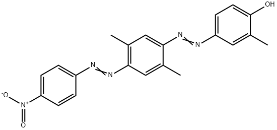 4-[[2,5-dimethyl-4-[(4-nitrophenyl)azo]phenyl]azo]-o-cresol 结构式