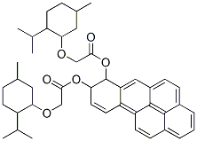 Acetic acid, ((5-methyl-2-(1-methylethyl)cyclohexyl)oxy)-, 7,8-dihydro benzo(a)pyrene-7,8-diyl ester, (1R-(1alpha(7S*,8S*(1R*,2S*,5R*)),2beta ,5alpha))- 结构式
