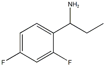 1-(2,4-二氟苯基)丙-1-胺 结构式