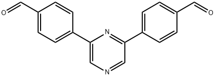 4,4'-(2,6-Pyrazinediyl)bisbenzaldehyde 结构式