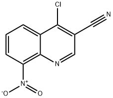 4-CHLORO-8-NITRO-QUINOLINE-3-CARBONITRILE
 结构式