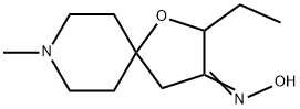 1-Oxa-8-azaspiro[4.5]decan-3-one,2-ethyl-8-methyl-,oxime(9CI) 结构式