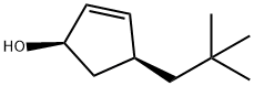 2-Cyclopenten-1-ol, 4-(2,2-dimethylpropyl)-, (1R,4S)- (9CI) 结构式