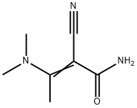 2-氰基-3-(二甲氨基)-2-丁烯酰胺 结构式