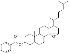 1-(1,5-DIMETHYLHEXYL)-9A,11A-DIMETHYL-1,2,2A,5,5A,6,7,8,9,9A,9B,10,11,11A-TETRADECAHYDRONAPHTHO[1',2':6,7]INDENO[1,7A-B]OXIREN-7-YL BENZOATE 结构式