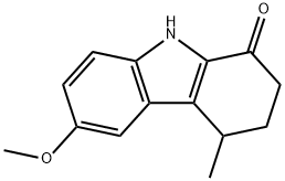 2,3,4,9-tetrahydro-6-methoxy-4-methyl-1H-carbazol-1-one 结构式