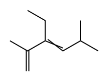 2,5-Dimethyl-3-ethyl-1,3-hexadiene 结构式