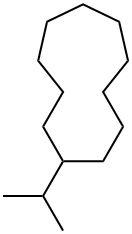 Isopropylcycloundecane 结构式