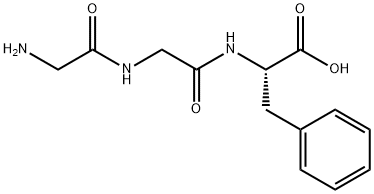 甘氨酰甘氨酰-L-苯丙氨酸 结构式