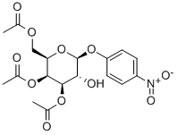 4-硝基苯基 BETA-D-吡喃半乳糖苷 3,4,6-三乙酸酯 结构式