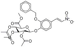 2-Benzyloxy-4-(2-nitroethenyl)phenyl β-D-Glucopyranosiduronic Acid Methyl Ester 2,3,4-Triacetate 结构式