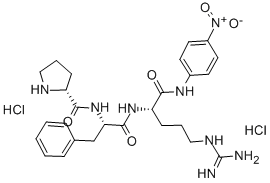 H-D-PRO-PHE-ARG-PNA · 2 HCL 结构式