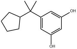 1,3-Benzenediol, 5-(1-cyclopentyl-1-methylethyl)- (9CI) 结构式