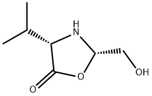 5-Oxazolidinone, 2-(hydroxymethyl)-4-(1-methylethyl)-, (2S,4S)- (9CI) 结构式