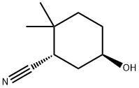 Cyclohexanecarbonitrile, 5-hydroxy-2,2-dimethyl-, (1S,5R)- (9CI) 结构式