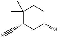 Cyclohexanecarbonitrile, 5-hydroxy-2,2-dimethyl-, (1S,5S)- (9CI) 结构式