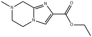 7-甲基-5,6,7,8-四氢咪唑并[1,2-A]吡嗪-2-羧酸乙酯 结构式