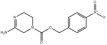 1(2H)-Pyrazinecarboxylic acid, 3-aMino-5,6-dihydro-,(4-nitrophenyl)Methyl ester 结构式