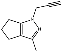 Cyclopentapyrazole,  1,4,5,6-tetrahydro-3-methyl-1-(2-propynyl)-  (9CI) 结构式