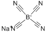 Sodium tetracyanoborate 结构式