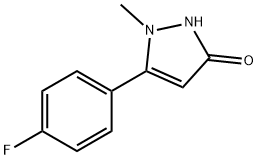 5-(4-氟苯基)-1-甲基-1,2-二氢吡唑-3-酮 结构式