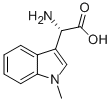 (S)-AMINO-(1-METHYL-1H-INDOL-3-YL)-ACETIC ACID 结构式