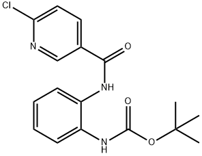 TERT-BUTYL (2-{[(6-CHLOROPYRIDIN-3-YL)CARBONYL]AMINO}PHENYL)CARBAMATE 结构式