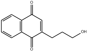 1,4-Naphthalenedione, 2-(3-hydroxypropyl)- (9CI) 结构式