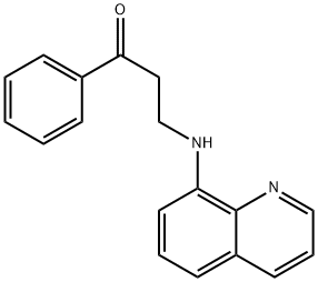 1-苯基-3-(8-喹啉基氨基)丙-1-酮 结构式