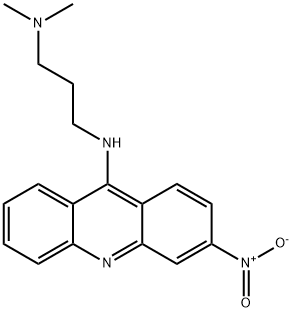 3-Nitro-9-[3-(dimethylamino)propylamino]acridine 结构式