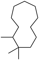 1,1,2-Trimethylcycloundecane 结构式