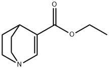 1-Azabicyclo[2.2.2]oct-2-ene-3-carboxylic acid ethyl ester 结构式