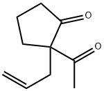 Cyclopentanone, 2-acetyl-2-(2-propenyl)- (9CI) 结构式